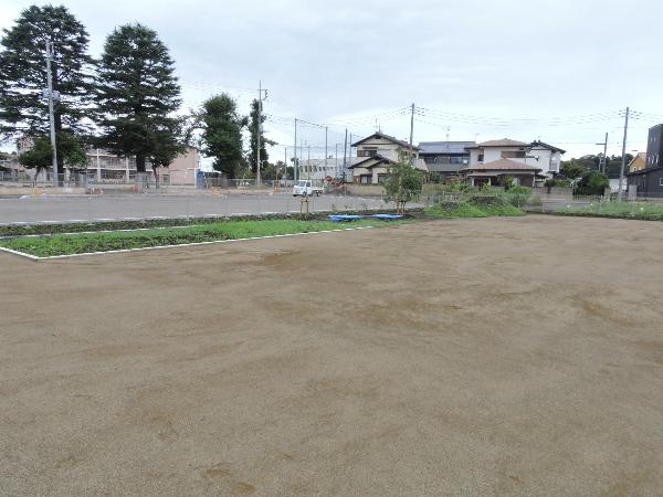 写真：園庭完成