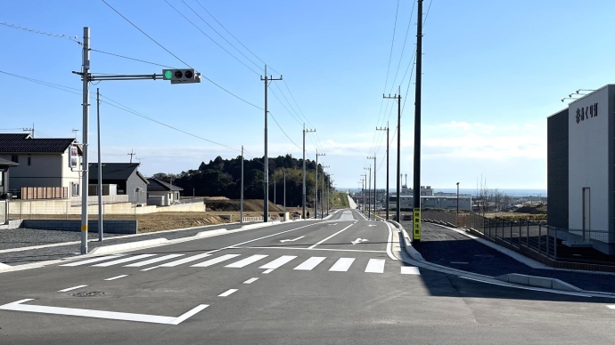 和田町常陸海浜公園線神敷台側からの写真