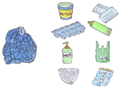 その他のプラスチック容器のイラスト