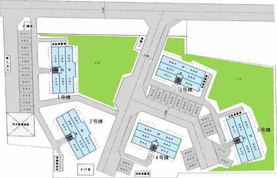 市毛第2アパート配置図