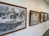 写真：水墨画作品展（勝田墨遊会）