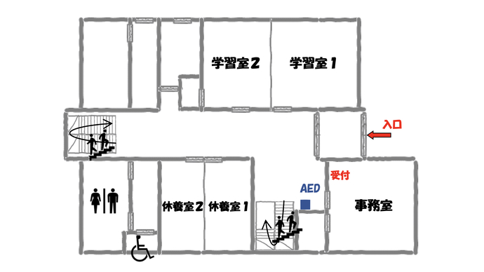 平磯コミュニティセンター1階フロア図