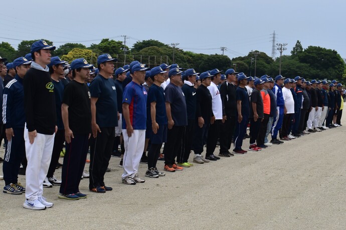 写真:分団対抗ソフトボール大会の様子1