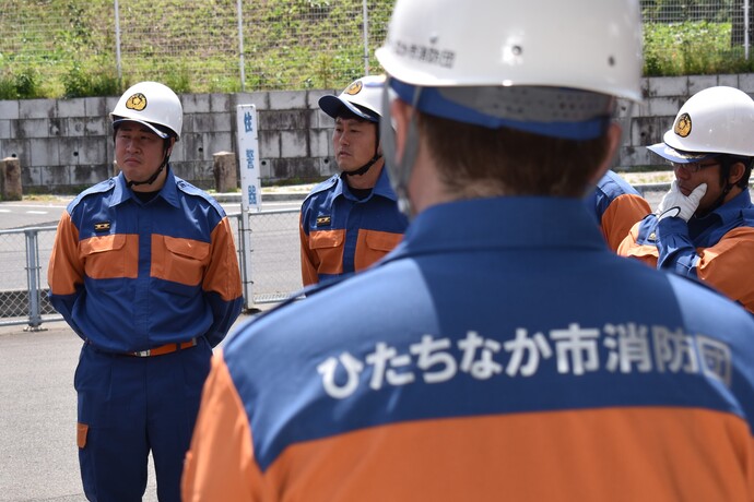 写真:機関運用訓練の様子