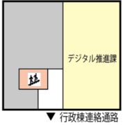 第1分庁舎2階案内図