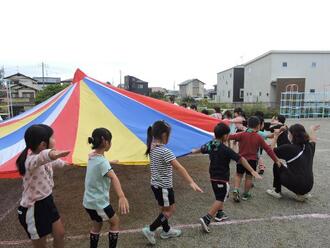 写真：運動会予行練習の様子2