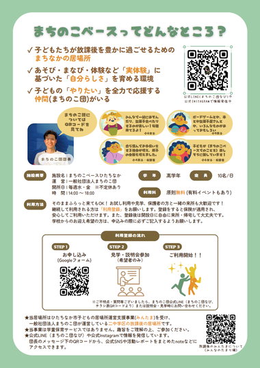 まちのこベースチラシ(裏)