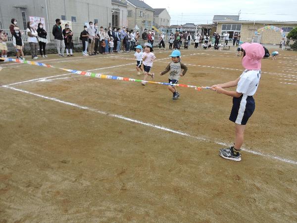 写真：よーいどん