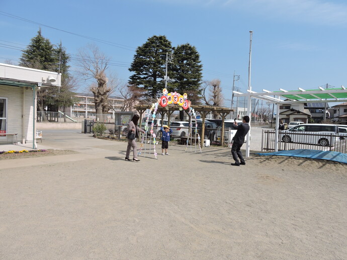 写真 卒園式後の様子