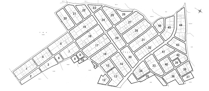 遠原街区番号図