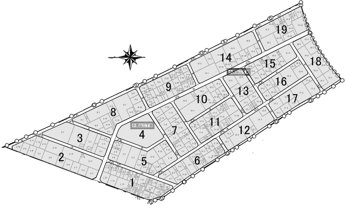 小貫山街区番号図2