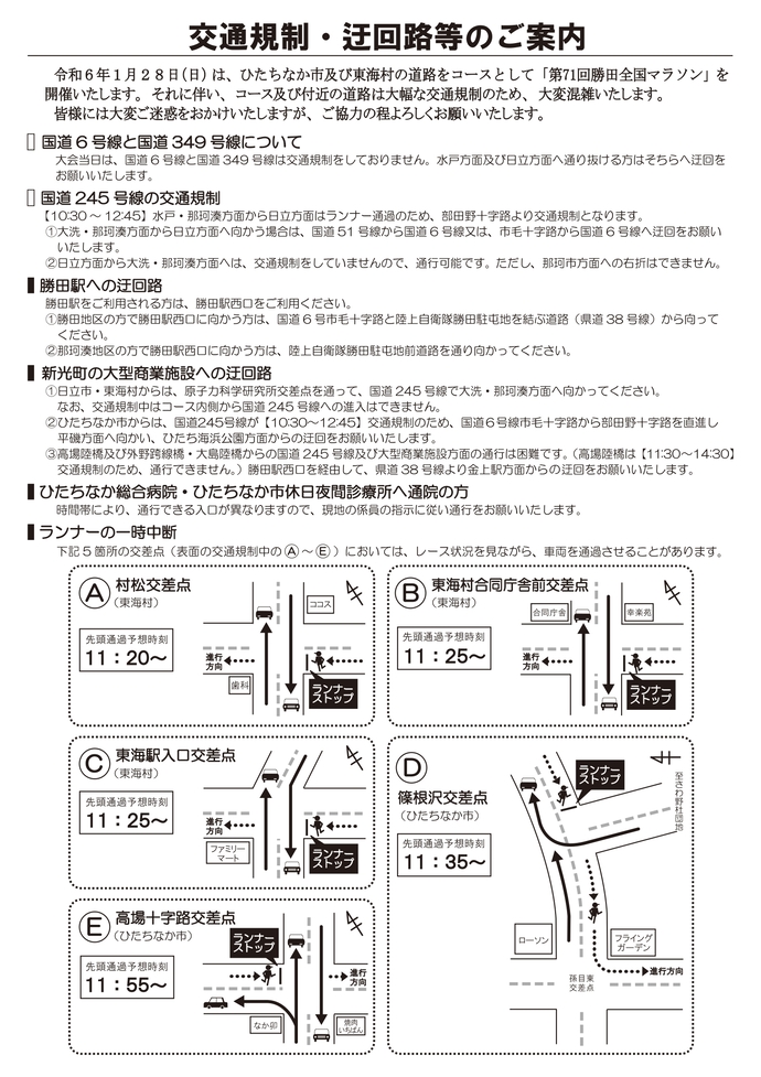 交通規制図裏面