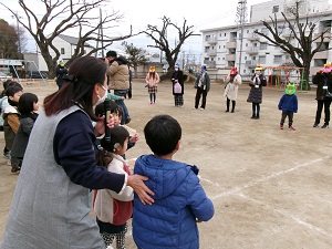 写真：豆まき