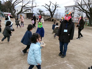 写真：豆まき