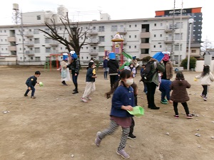 写真：豆まき