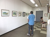 写真：小さな旅の水彩画展