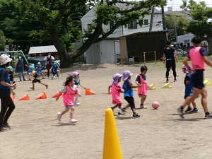 写真：サッカー教室