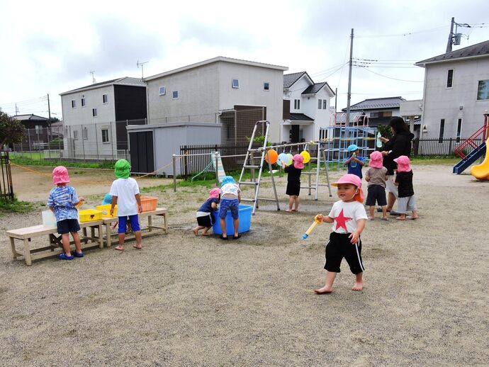 水鉄砲コーナーの写真