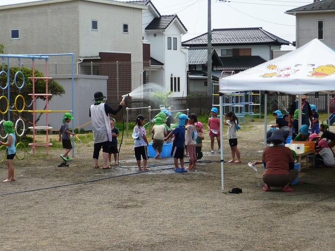 水遊びの写真