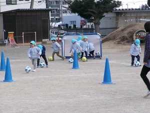 写真：サッカー教室