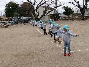 写真：なわとび発表会