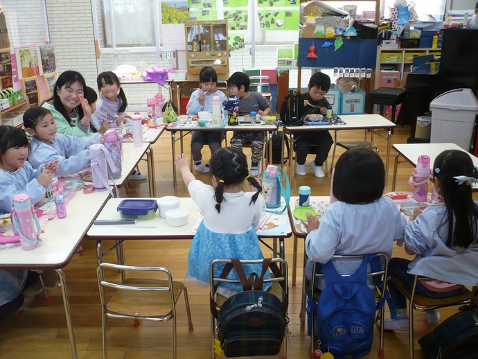 うさぎさんのお部屋での様子