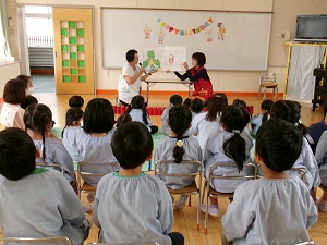 写真：5月生まれの誕生会