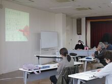 写真:ひらがなの書き方の説明