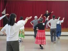 写真:ハンドモーションの練習