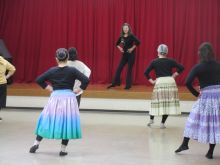 写真：足の運び方の確認