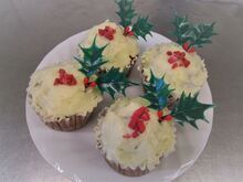 写真：出来上がったカップケーキ