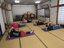 写真：バランスエクササイズの様子