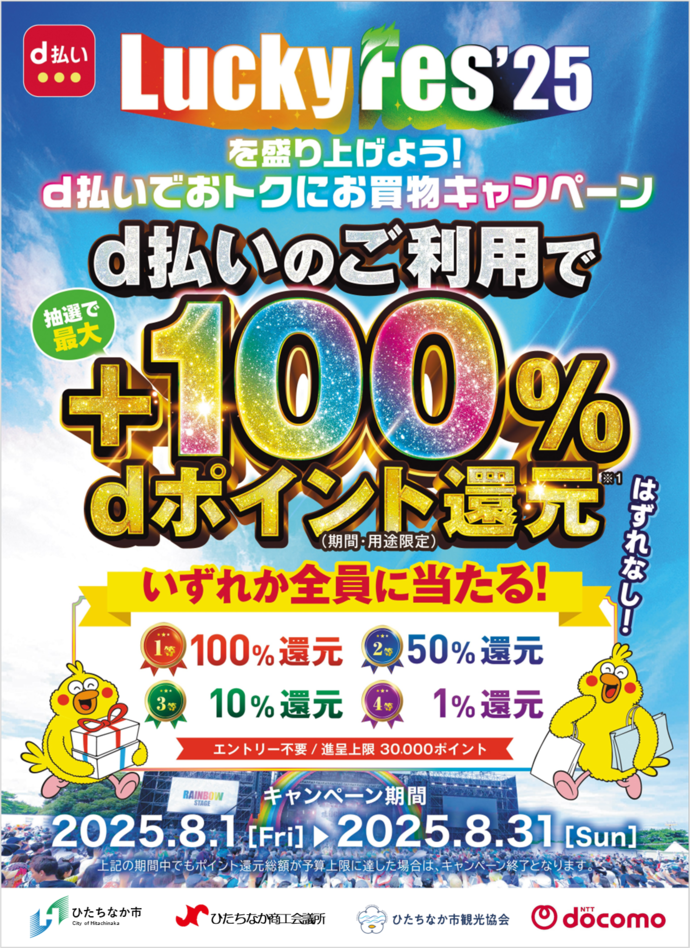 d払いキャッシュレスキャンペーン画像