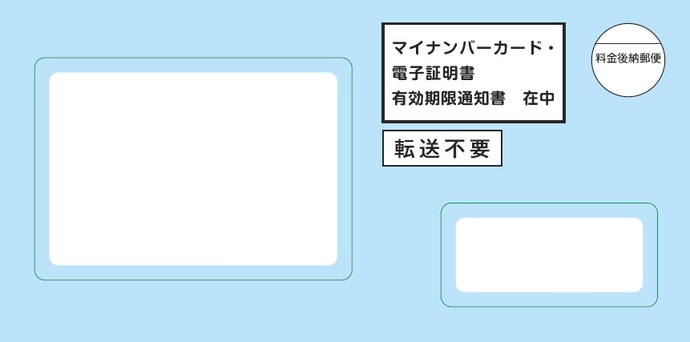 有効期限通知書封筒の見本