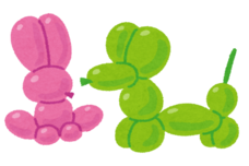 バルーンアートのイラスト