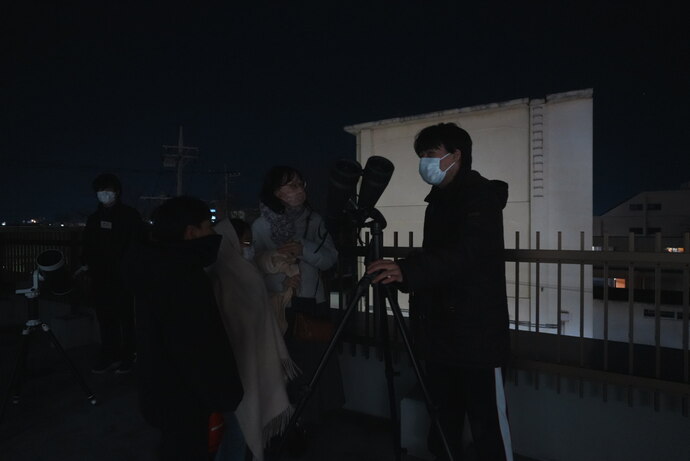 天体観測の写真