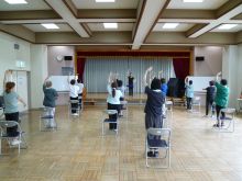 写真：バレエエクササイズの様子