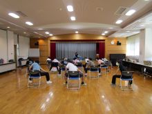 写真：後半クールダウンの様子