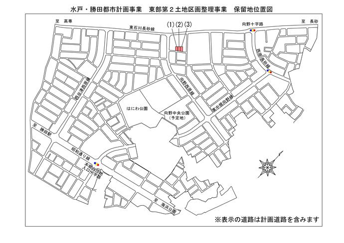 東部第2保留地位置図